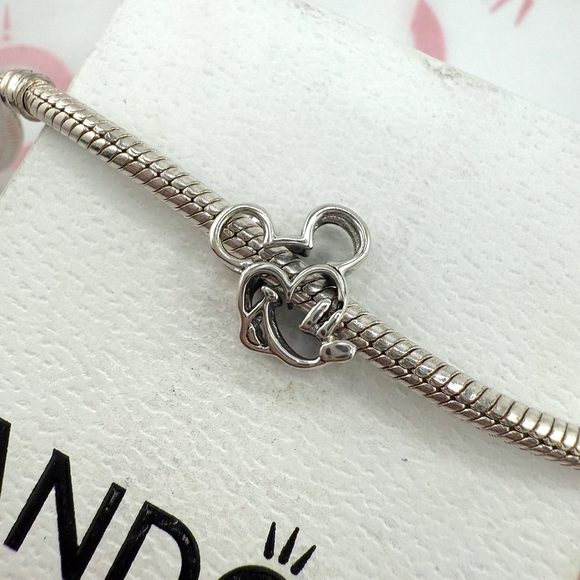 NWOT Disney Mickey Mouse Openwork Charm Sterling Silver 925 - Picture 3 of 3